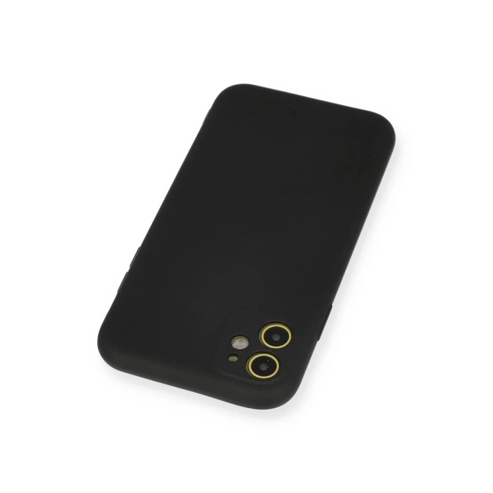 BFS  iPhone 11 Kılıf Nano içi Kadife Silikon - Siyah
