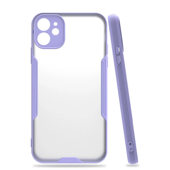 BFS  iPhone 11 Kılıf Platin Silikon - Lila