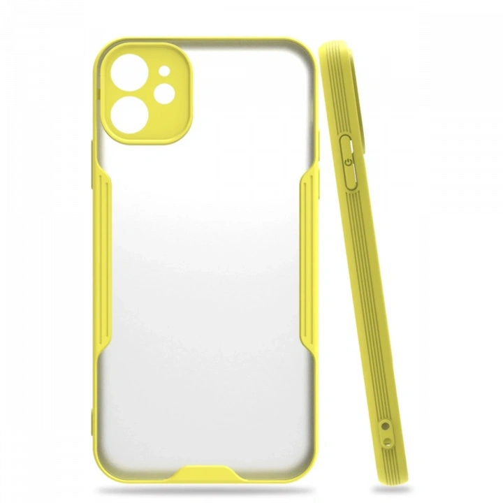 BFS  iPhone 11 Kılıf Platin Silikon - Sarı