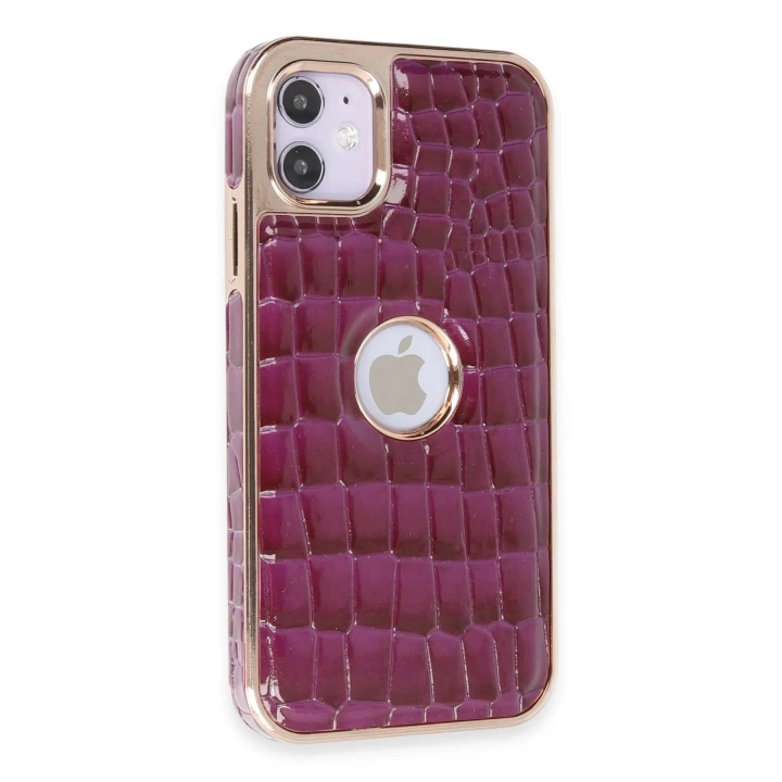 BFS iPhone 11 Kılıf Snake Kapak - Derin Mor