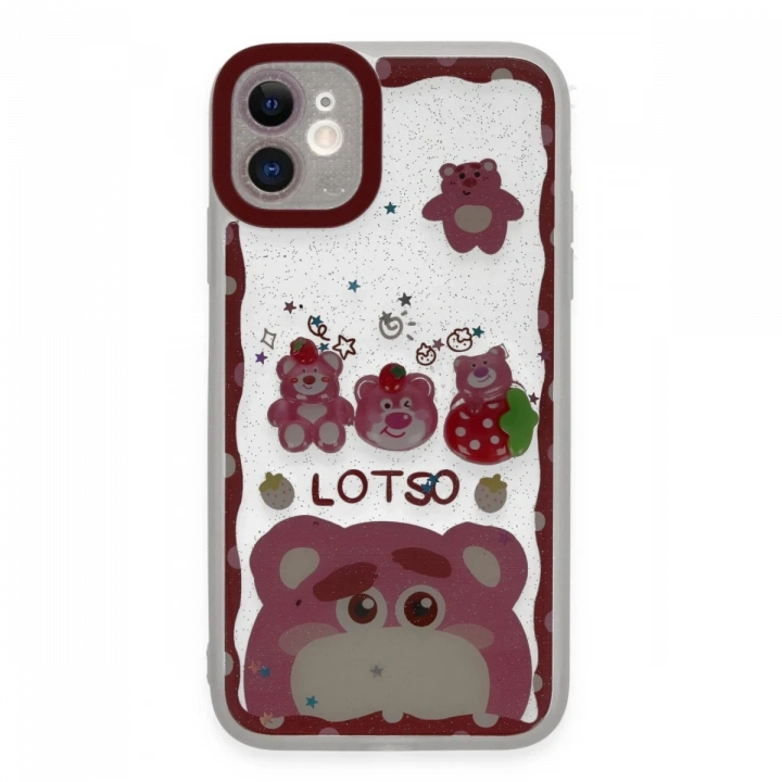 BFS  iPhone 11 Kılıf Sweet Desenli Silikon Kapak - Pembe