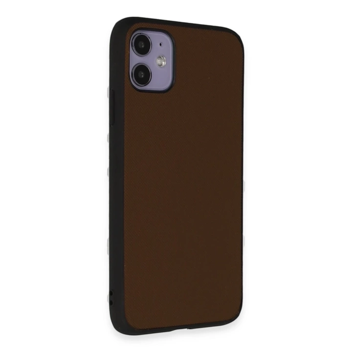 BFS  iPhone 11 Kılıf Taft Kapak - Kahverengi