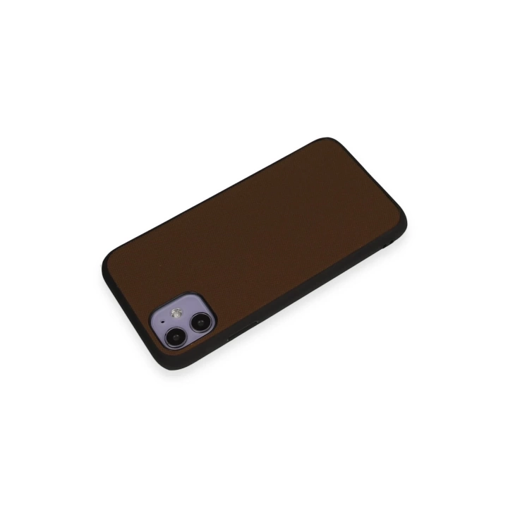 BFS  iPhone 11 Kılıf Taft Kapak - Kahverengi