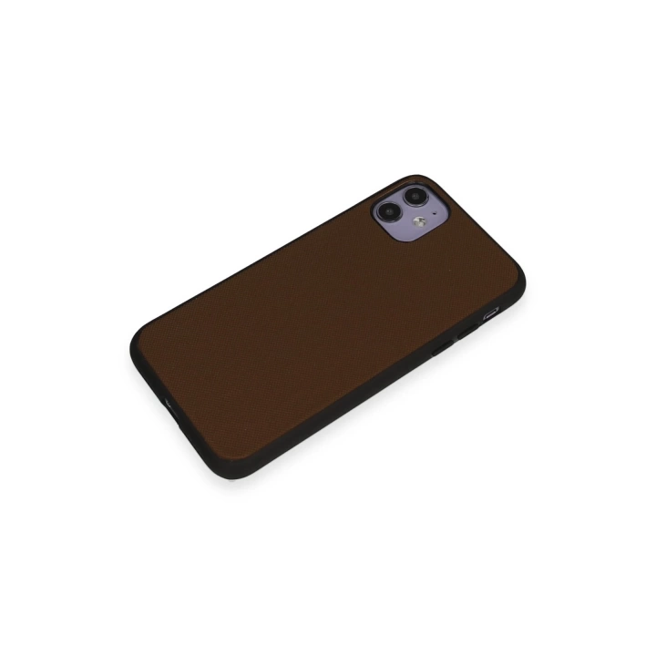BFS  iPhone 11 Kılıf Taft Kapak - Kahverengi