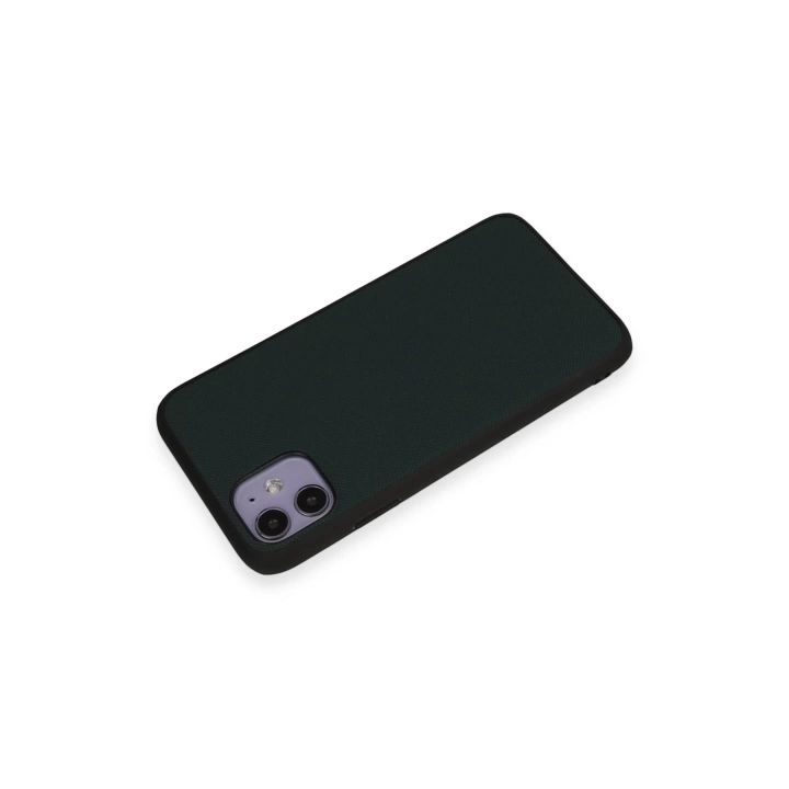 BFS  iPhone 11 Kılıf Taft Kapak - Koyu Yeşil