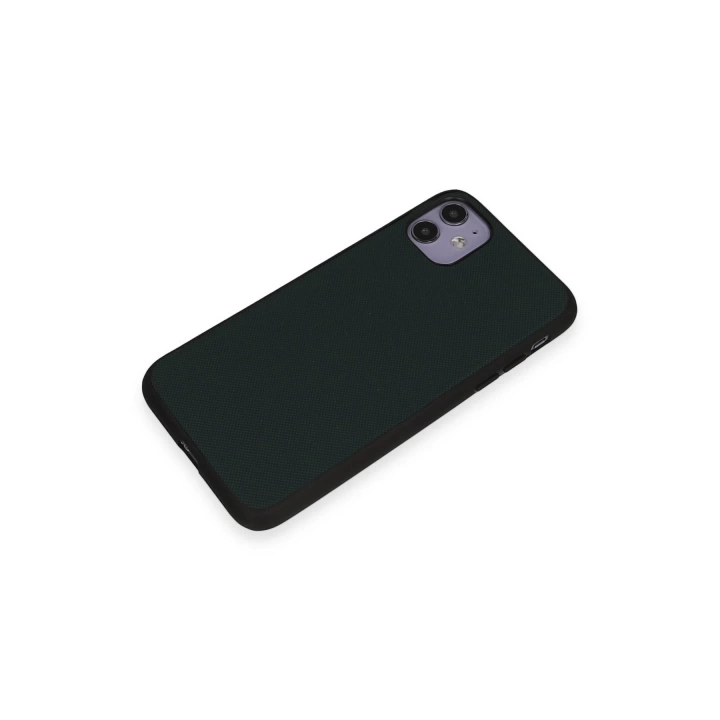 BFS  iPhone 11 Kılıf Taft Kapak - Koyu Yeşil