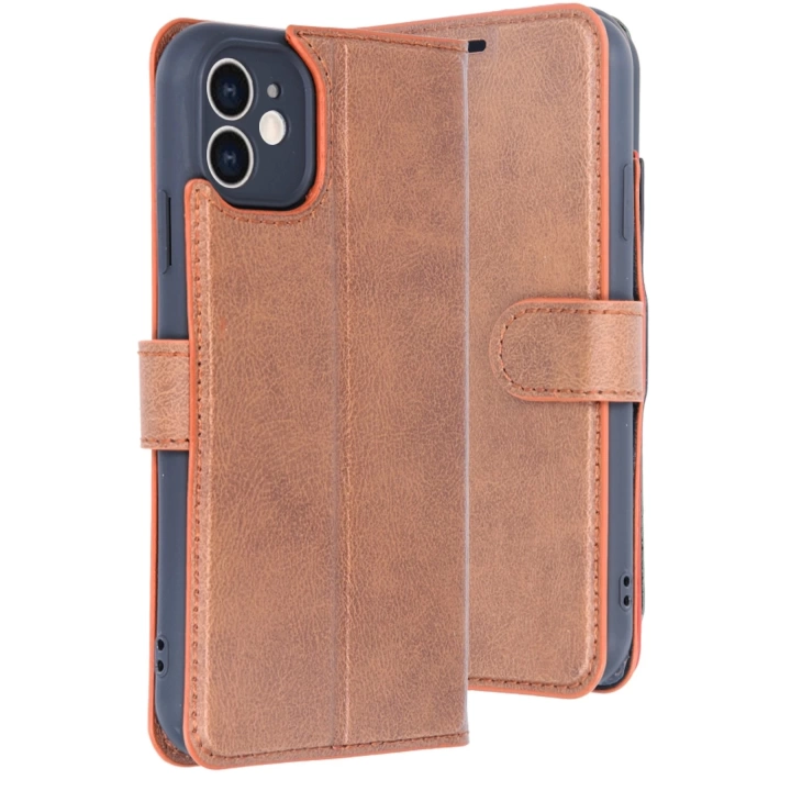BFS  iPhone 11 Kılıf Trend S Plus Kapaklı Kılıf - Taba