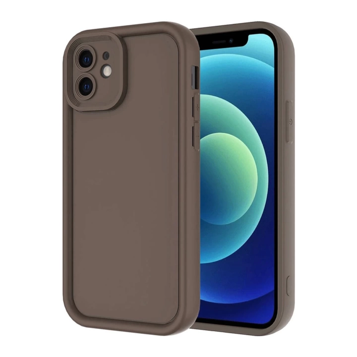 BFS  iPhone 11 Kılıf Viera Silikon - Kahverengi