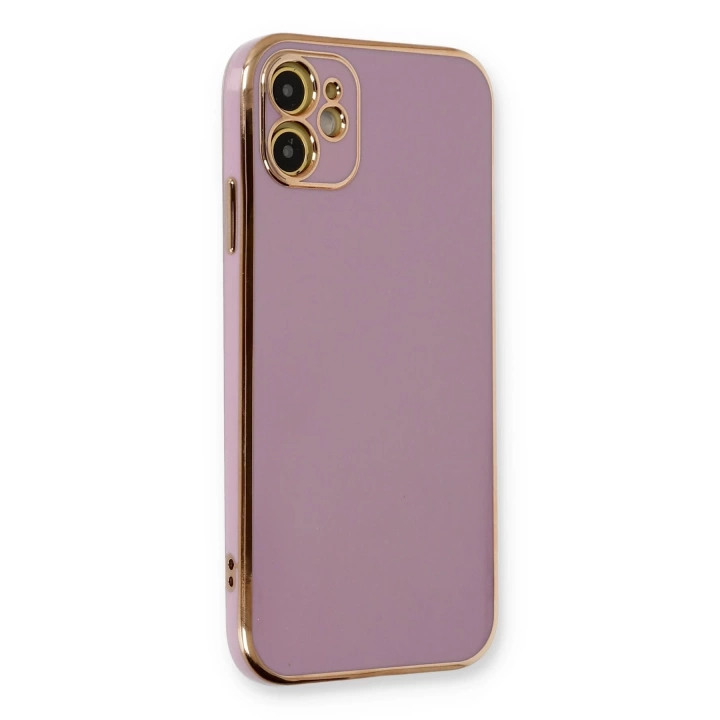 BFS  iPhone 11 Kılıf Volet Silikon - Mor