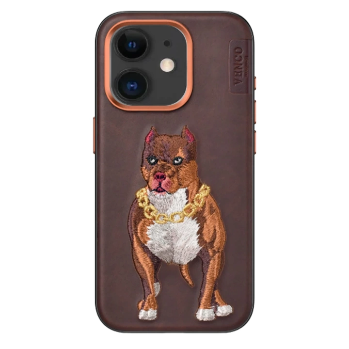 BFS  iPhone 11 Perma Desenli Kapak - Kahverengi