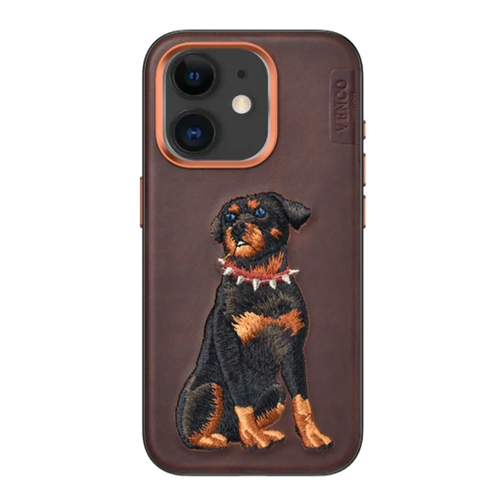 BFS  iPhone 11 Perma Desenli Kapak - Koyu Kahve