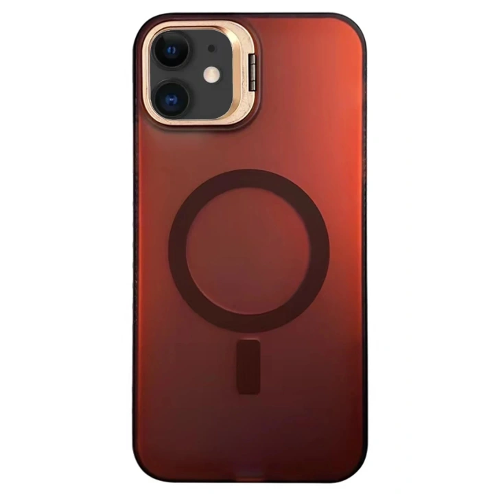 BFS iPhone 11 Primera Magsafe Standlı Kapak - Bordo