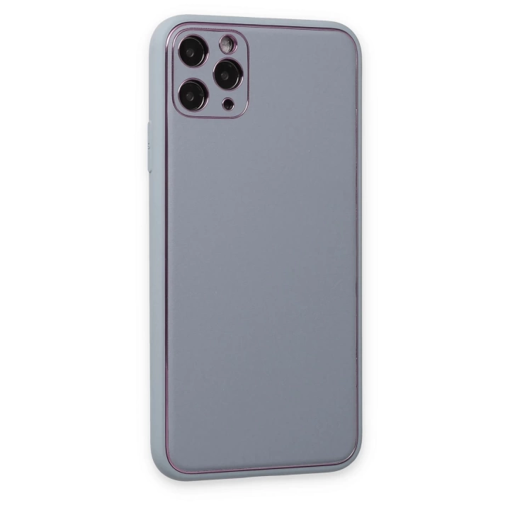 BFS  iPhone 11 Pro Kılıf Coco Deri Silikon Kapak - Turkuaz