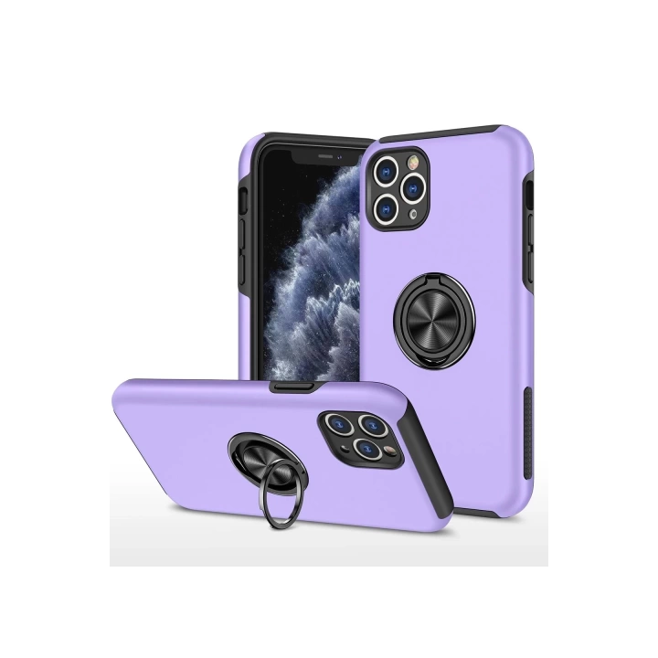 BFS  iPhone 11 Pro Kılıf Elit Yüzüklü Kapak - Mor