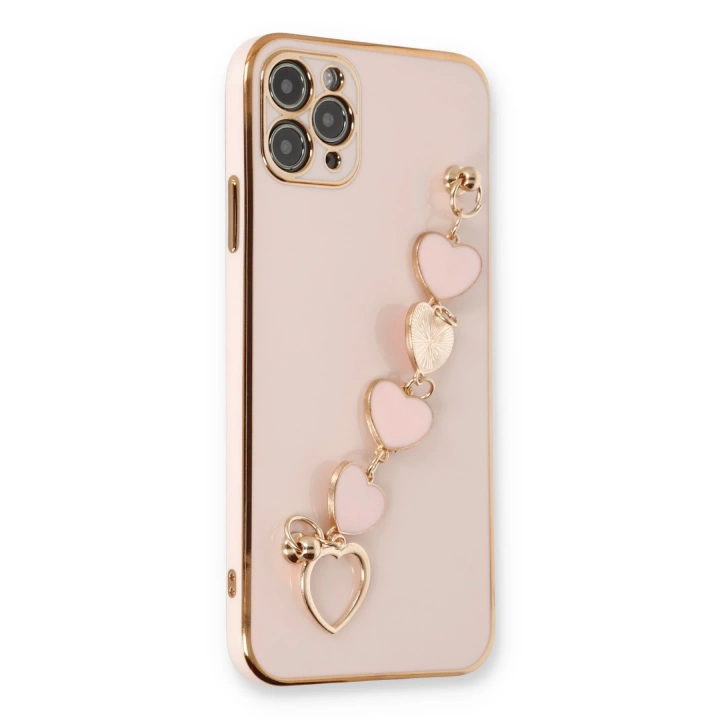 BFS  iPhone 11 Pro Kılıf Esila Silikon - Pudra