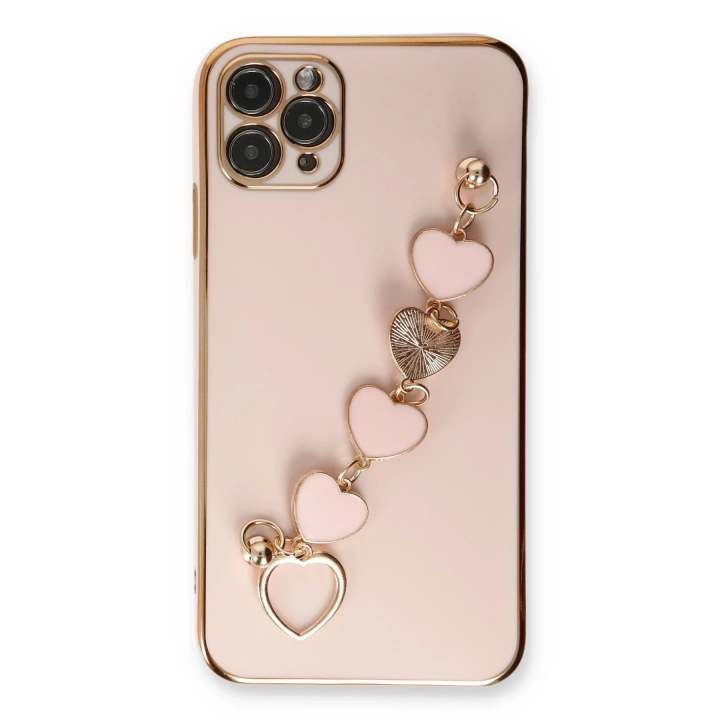 BFS  iPhone 11 Pro Kılıf Esila Silikon - Pudra
