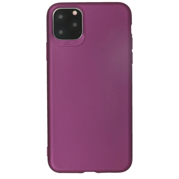 BFS iPhone 11 Pro Kılıf First Silikon - Mürdüm