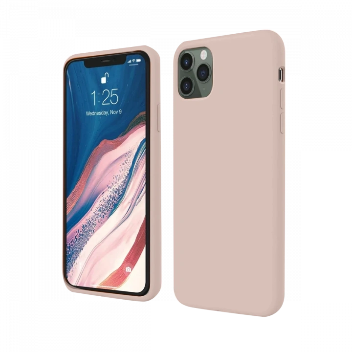 BFS  iPhone 11 Pro Kılıf First Silikon - Rose Gold