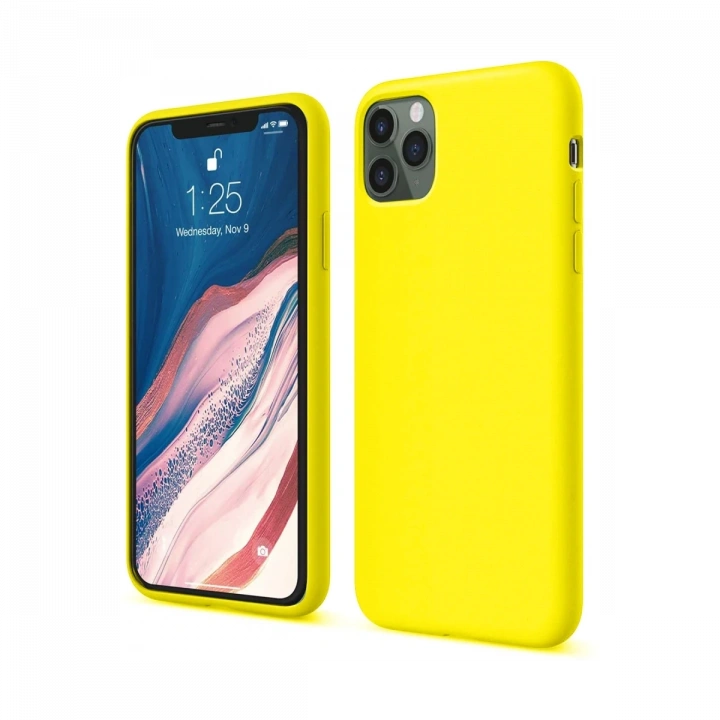 BFS  iPhone 11 Pro Kılıf First Silikon - Sarı