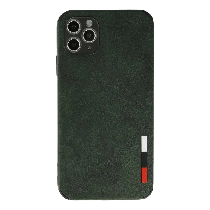 BFS  iPhone 11 Pro Kılıf Loop Deri Silikon - Yeşil