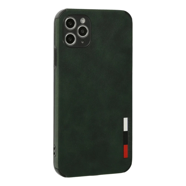 BFS  iPhone 11 Pro Kılıf Loop Deri Silikon - Yeşil