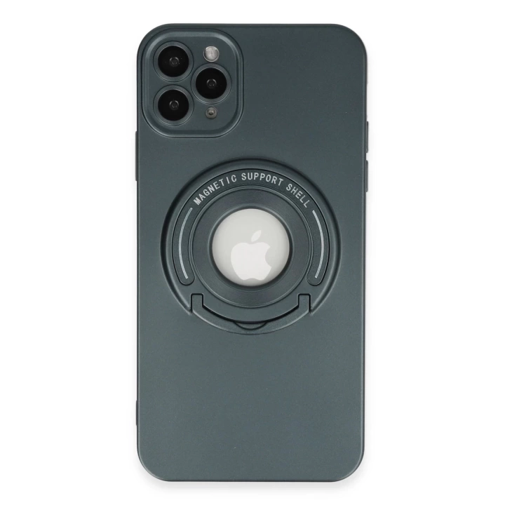 BFS  iPhone 11 Pro Kılıf Lukka Magneticsafe Kapak - Koyu Yeşil