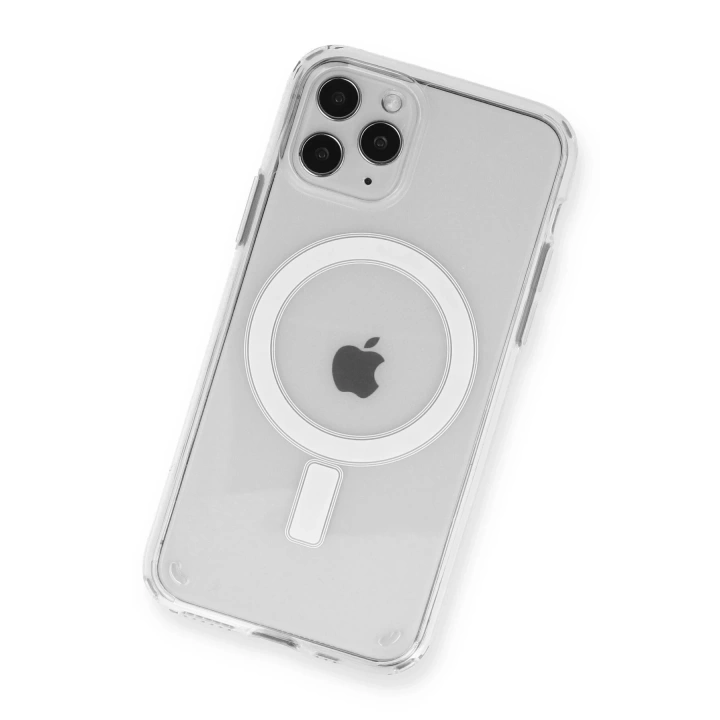 BFS  iPhone 11 Pro Kılıf Magneticsafe Şeffaf Silikon - Şeffaf