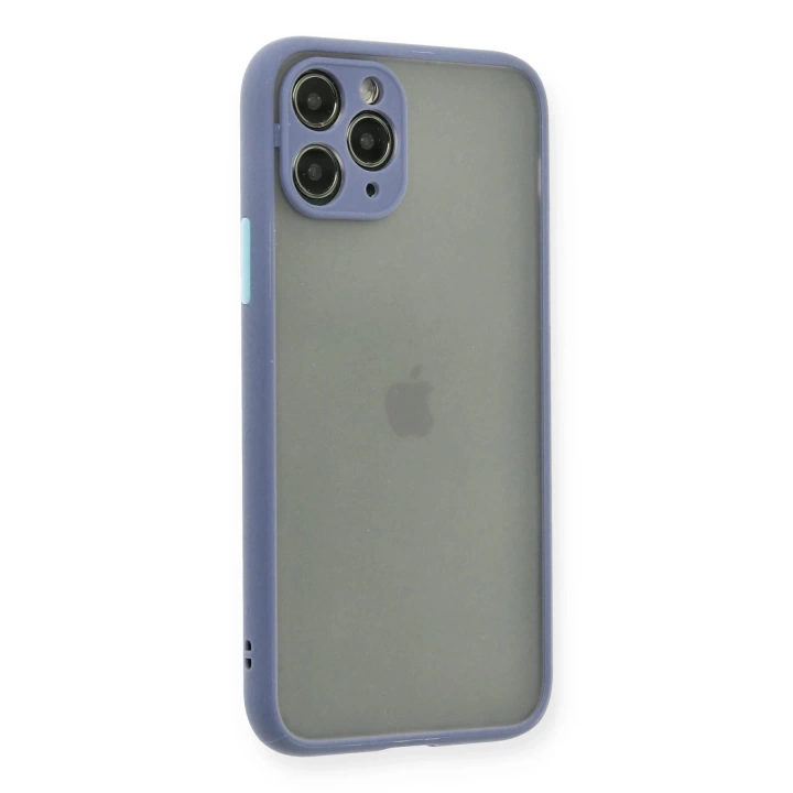 BFS  iPhone 11 Pro Kılıf Montreal Silikon Kapak - Gri