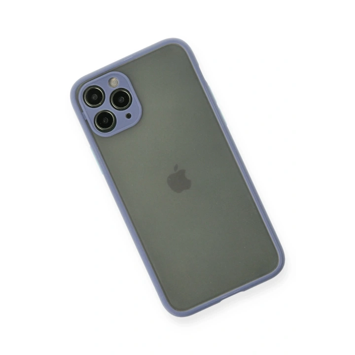 BFS  iPhone 11 Pro Kılıf Montreal Silikon Kapak - Gri