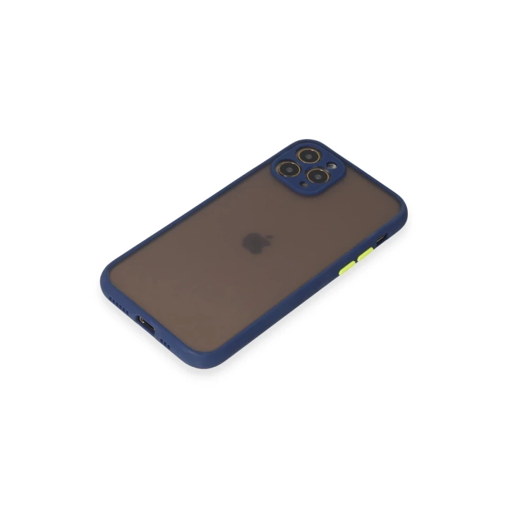 BFS  iPhone 11 Pro Kılıf Montreal Silikon Kapak - Lacivert