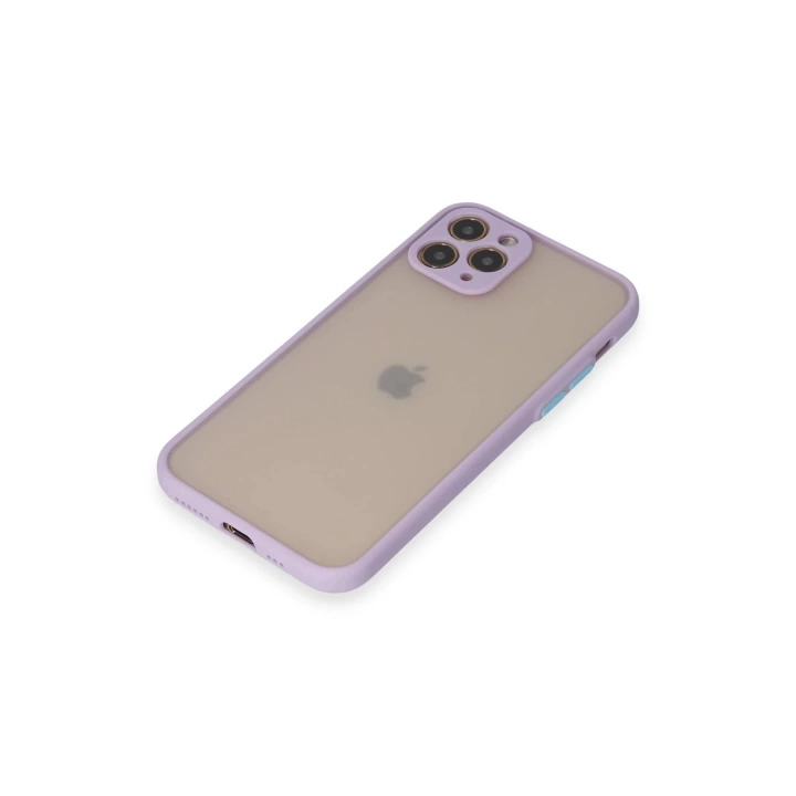 BFS  iPhone 11 Pro Kılıf Montreal Silikon Kapak - Mor