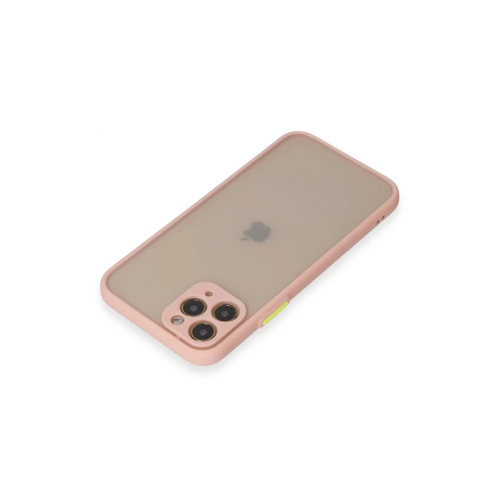BFS  iPhone 11 Pro Kılıf Montreal Silikon Kapak - Pembe