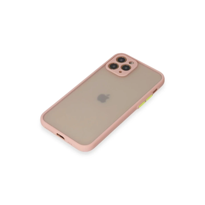 BFS  iPhone 11 Pro Kılıf Montreal Silikon Kapak - Pembe