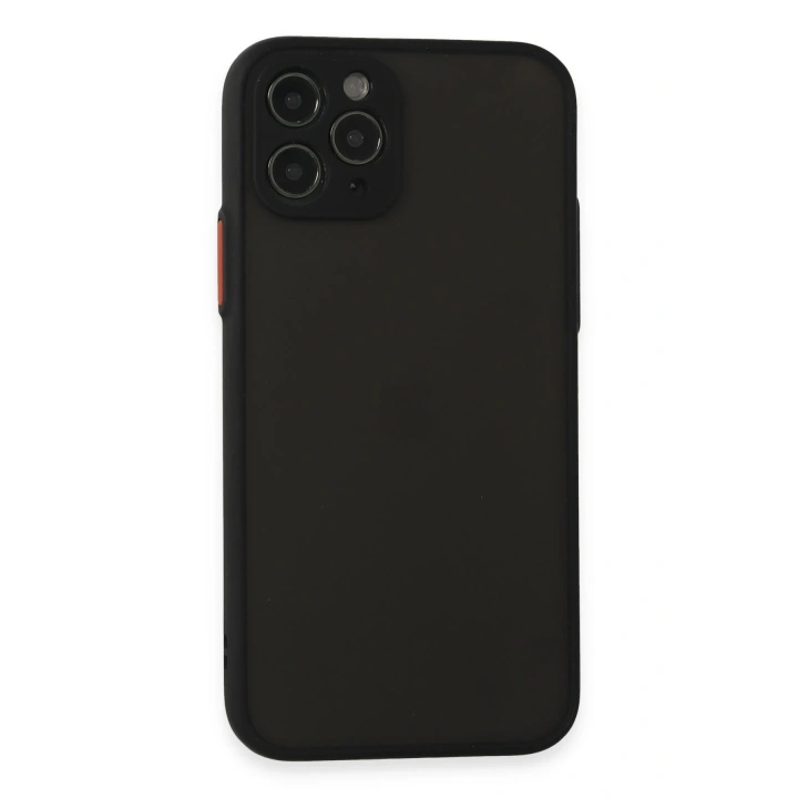 BFS  iPhone 11 Pro Kılıf Montreal Silikon Kapak - Siyah