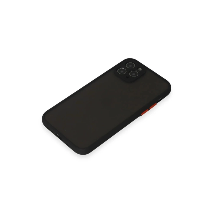 BFS  iPhone 11 Pro Kılıf Montreal Silikon Kapak - Siyah