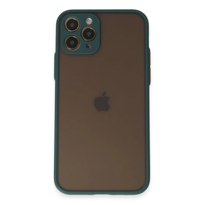 BFS  iPhone 11 Pro Kılıf Montreal Silikon Kapak - Yeşil