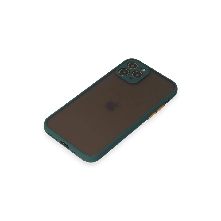 BFS  iPhone 11 Pro Kılıf Montreal Silikon Kapak - Yeşil