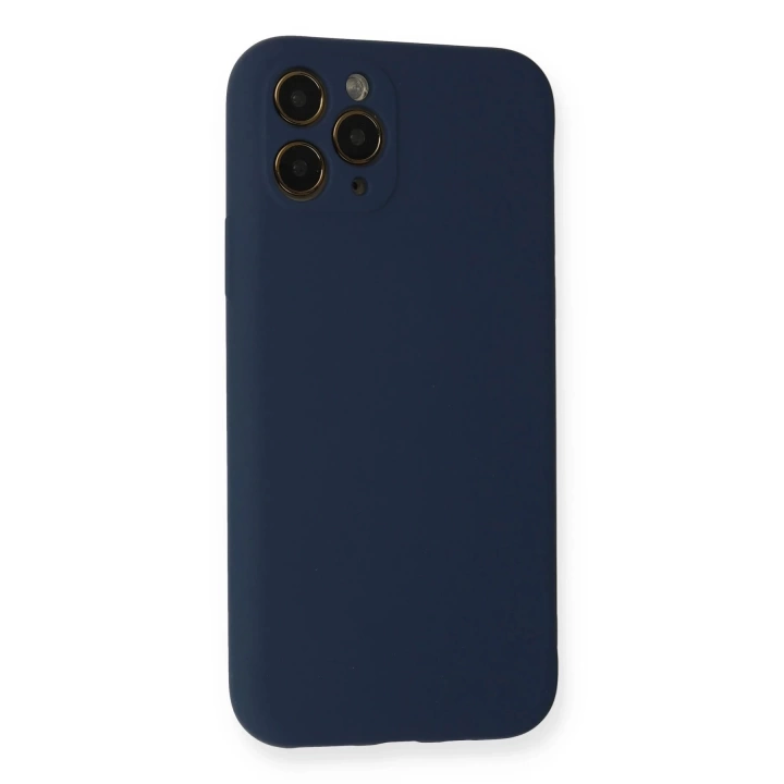 BFS  iPhone 11 Pro Kılıf Nano içi Kadife Silikon - Lacivert