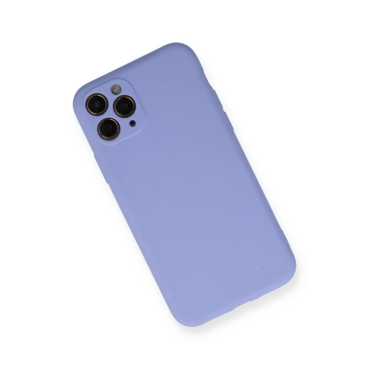 BFS  iPhone 11 Pro Kılıf Nano içi Kadife Silikon- Lila
