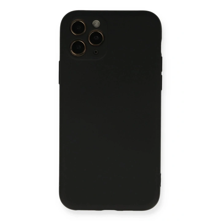 BFS iPhone 11 Pro Kılıf Nano içi Kadife Silikon - Siyah
