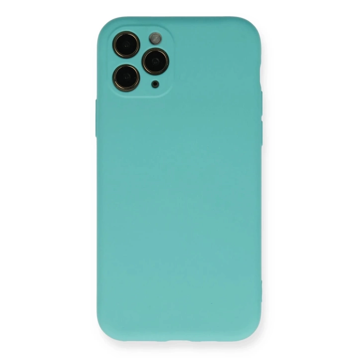 BFS  iPhone 11 Pro Kılıf Nano içi Kadife Silikon - Turkuaz
