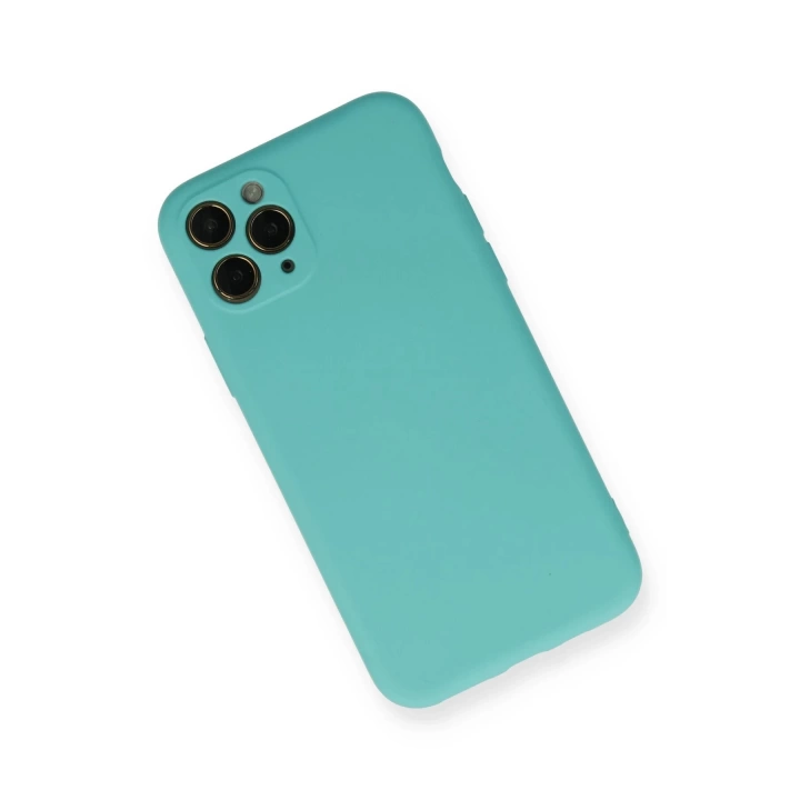 BFS  iPhone 11 Pro Kılıf Nano içi Kadife Silikon - Turkuaz