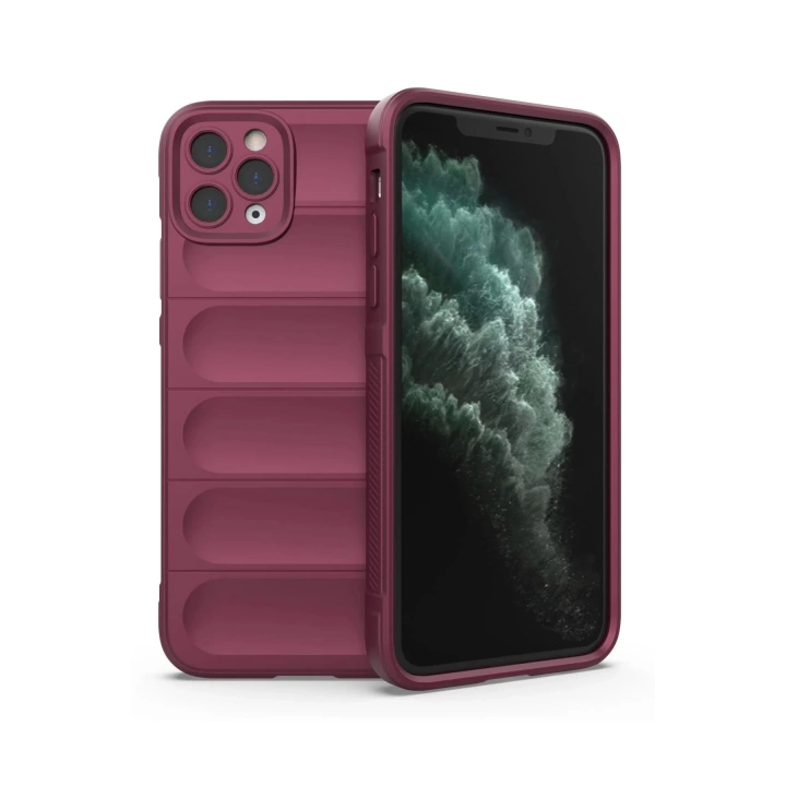 BFS  iPhone 11 Pro Kılıf Optimum Silikon - Bordo