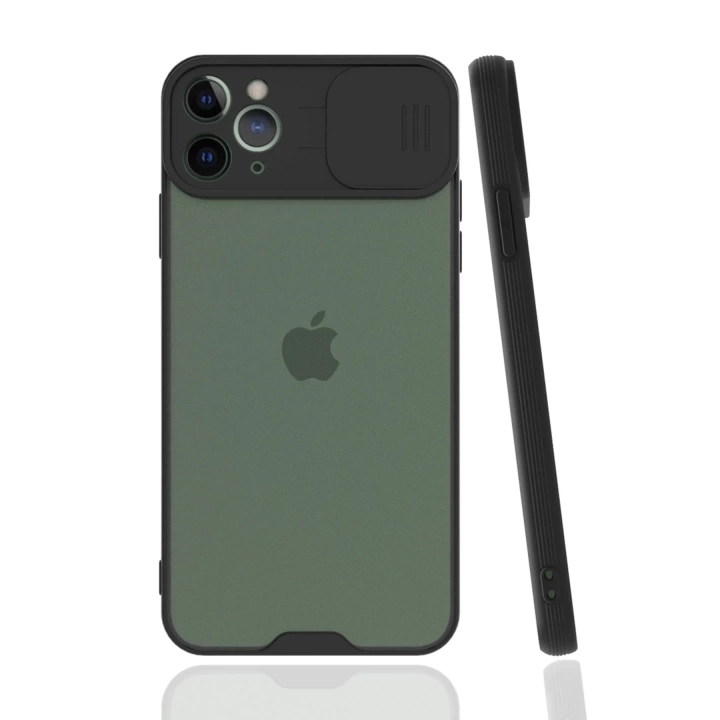BFS  iPhone 11 Pro Kılıf Platin Kamera Koruma Silikon - Siyah