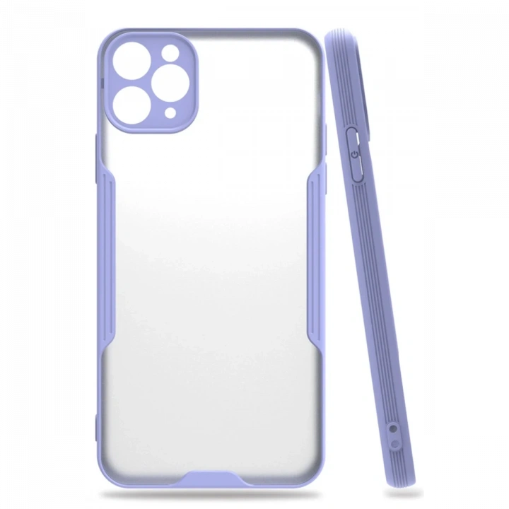 BFS  iPhone 11 Pro Kılıf Platin Silikon - Lila