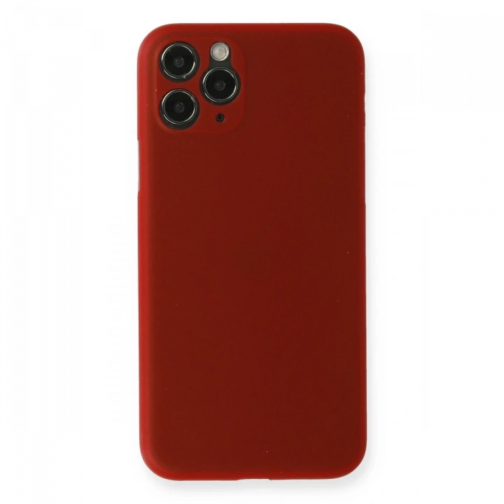 BFS  iPhone 11 Pro Kılıf PP Ultra İnce Kapak - Kırmızı