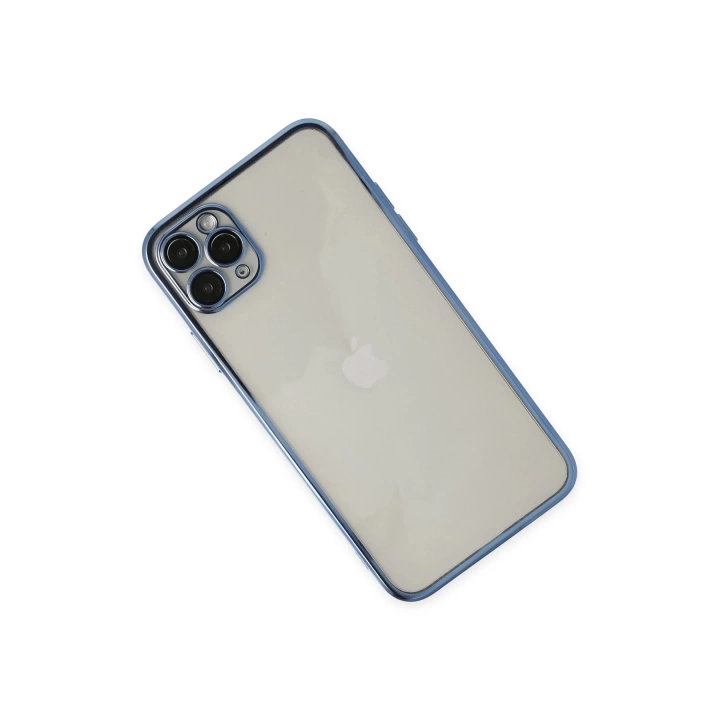 BFS  iPhone 11 Pro Kılıf Razer Lensli Silikon - Açık Mavi