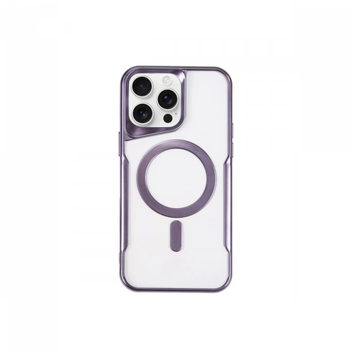 BFS  iPhone 11 Pro Max Kılıf Boyi Magsafe Silikon Kapak - Derin Mor