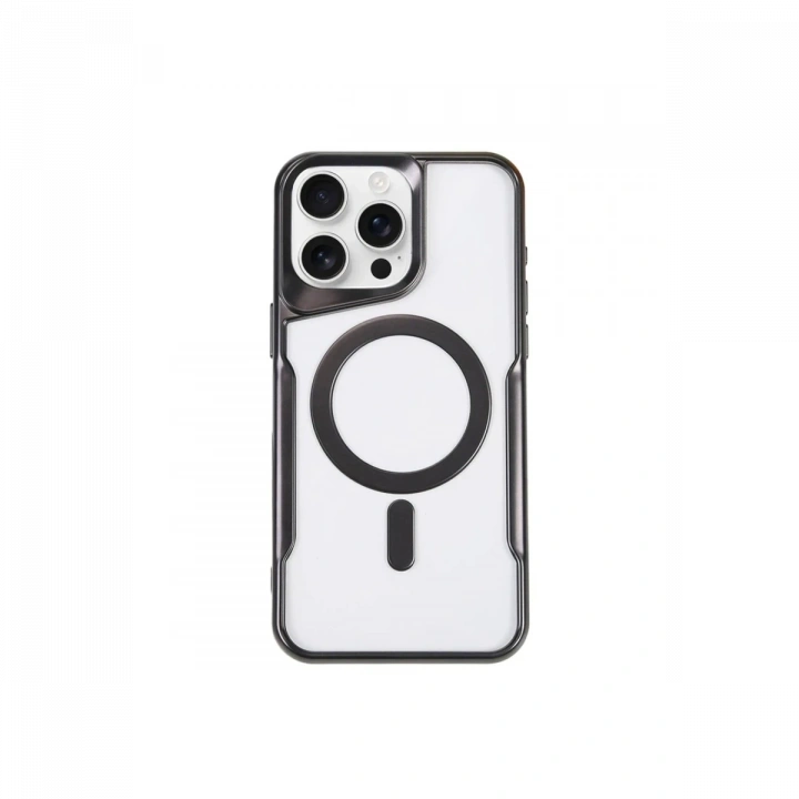 BFS  iPhone 11 Pro Max Kılıf Boyi Magsafe Silikon Kapak - Siyah