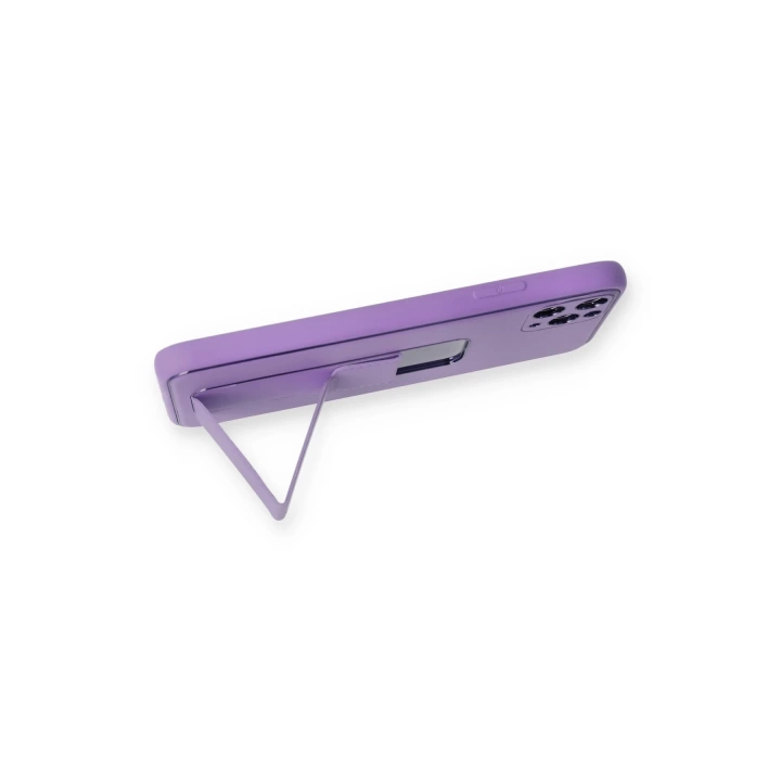 BFS  iPhone 11 Pro Max Kılıf Coco Deri Standlı Kapak - Koyu Lila